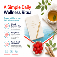 Gummies d'Ashwagandha en vrac 300mg avec L-Théanine, Mélisse et Camomille pour le soutien quotidien contre le stress, Gummies à la pectine OEM