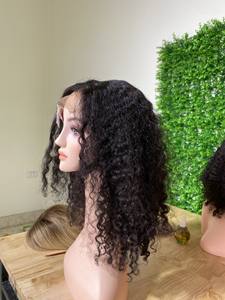 วิกผมแท้เวียดนามเกรดเรมี่แบบลอนหยิกสุดๆ สำหรับวิกผมลูกไม้ด้านหน้า  พร้อมลูกไม้ HD ความยาวสั้น - Product Image 6