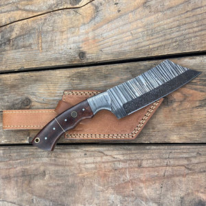 Cuchillo de Supervivencia Hecho a Mano de Acero de Damasco con Mango Ergonómico para Acampar, Caminar, Cocinar y Tareas Diarias - Product Image 5