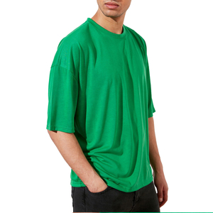 Camisetas holgadas de algodón peinado para hombre y mujer, ropa de calidad Superior con logo personalizado de talla grande, cuello redondo, estilo XXY, 180g - Product Image 5