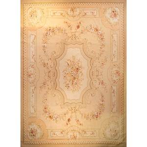 Tapiz Chino Hecho a Mano (c.1990) con Diseño Dorado/Amarillo Brillante, Decoración Versátil para Pared, Hogar, Oficina, Exterior, Halloween - Product Image 1