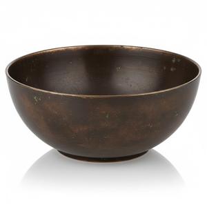 Increíble Tazón Redondo de Aluminio para Servir, con Acabado Antiguo en Latón, Perfecto para Servir Ensaladas y Sopas - Product Image 4