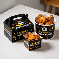 Boîte d'emballage et sac en papier pour poulet frit personnalisé |   Emballage à emporter de qualité alimentaire avec logo |   Fabricant d'emballages pour la restauration rapide OEM