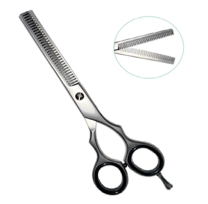 Tondeuse à cheveux professionnelle de qualité supérieure de 6.5 pouces ciseaux amincissants coupe précise extrêmement pointue Logo en acier - Product Image 2