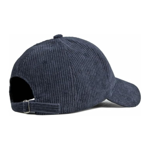 Gorra de pana Vintage ajustable de 6 paneles para papá, gorra de béisbol de estilo callejero con logotipo bordado personalizado, color sólido tropical - Product Image 3