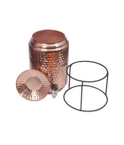 Enfriador de agua de metal de cobre y vidrio con soporte Dispensador impreso de nuevo diseño. - Product Image 3