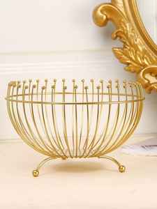 Horn Animal Style <b>Large</b> Round Fruit Basket & Bread Bowl Handmade <b>Art</b> Collectible Vegetable Stand Holder for Snacks - Product Image 4