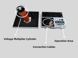 เครื่องกำเนิดไฟฟ้าไฟฟ้ากระแสตรงแบบพกพาสำหรับอุปกรณ์ไฟฟ้า HV ทนต่อการทดสอบแรงดันไฟฟ้า - Product Image 3