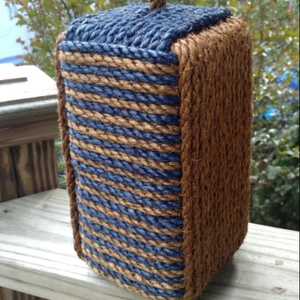 Indoor Use, Sisal Rope Monkey Fist, Nautical Decor, Monkey's Fist Knot Door <b>Stopper</b> - Product Image 1