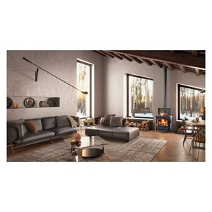 Estufa de Leña ISOTTA Eos de 11 kW, 5 Estrellas, con Aros de Antracita, 3008740 - Product Image 2