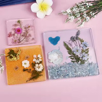 Vente en gros de sous-verres transparents en résine avec motif floral, tapis décoratif pour la cuisine et les fêtes au Vietnam
