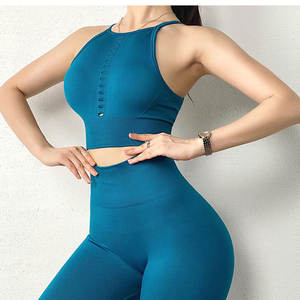 Soutien-gorge de sport de yoga personnalisé pour femmes soutien-gorge et leggings de yoga sport gilets de course à pied soutien-gorge de sport noir - Product Image 6