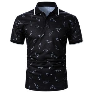 100% algodón de talla grande Polo para hombre de manga corta de alta calidad estampado de punto precio al por mayor camisetas Polo para hombre - Product Image 1