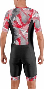 Unisex Custom Triathlon Racing Skin Suit Waterproof Breathable with Front Logo Printed Techniques Chest Zip - Product Image 4