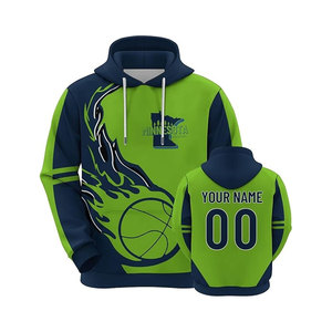 Sweat à capuche de basket-ball personnalisé de qualité supérieure | Logo de l'équipe et nom du joueur | Vêtements de sport en polaire lourde | Usine OEM/ODM en vrac - Product Image 3