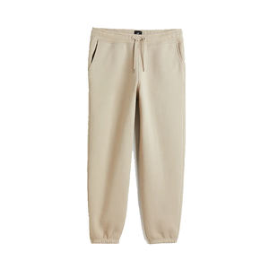 Personalizado Hombres French Terry Beige Jogging Pantalones Cintura Elástica Básico Pantalones de Chándal Estilo Casual en Venta a Precios Bajos - Product Image 5