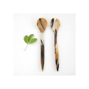 Cuchara de cubiertos de cuerno de búfalo de la mejor calidad, diseño pequeño y bonito para té, Color Natural pulido para uso doméstico, precio al por mayor - Product Image 4