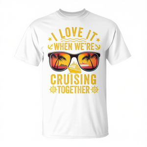 Croisière en famille Ensemble, nous adorons ça T-shirt polo personnalisable pour des moments mémorables - Product Image 2