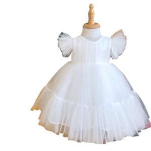 Competitively Priced Eco-Friendly Beaded Princess Dress Baby Girls OEM ODM Flared Skirt <b>Heart</b>-Shaped Back Knee-Length Washable - Product Image 1