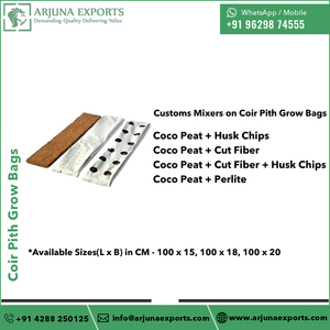 Sacs de culture de noix de coco coco 100% pour les producteurs professionnels pour planter une tomate et un concombre sur un balcon - Product Image 3