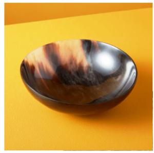 Accueil CORNE NOIRE Bol décoratif ultra brillant fabriqué à la main à partir de corne de buffle naturelle - Product Image 4