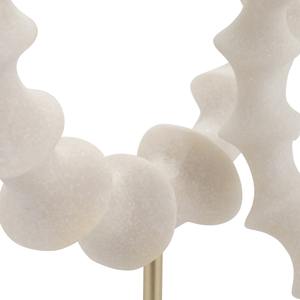 Décoration de table vintage blanche classique, élément d'accentuation charmant non métallique pour la maison, le bureau ou l'affichage en studio, fabriqué à la main en Inde - Product Image 3