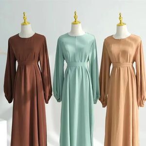 ชุดสวดมนต์สำหรับผู้หญิงชุดคลุมมุสลิมอาหรับสุภาพชุดสำหรับผู้หญิงอาบายะห์ดูไบตุรกีอิสลามคาฟตันรอมฎอน - Product Image 3