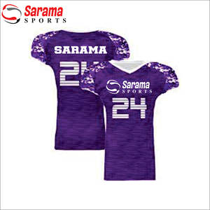 Diseño caliente personalizado camisetas de fútbol americano transpirable de talla grande amigable con precios económicos conjuntos de uniformes características impresas - Product Image 2