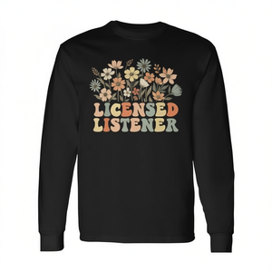 Maglietta a Maniche Lunghe per Consigliere Scolastico Certificato, Prodotto Promozionale per la Salute Mentale - Product Image 2