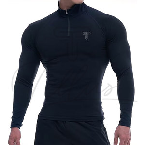 Chemise de compression pour homme - Matière Spandex/Polyester de haute qualité, antibactérienne, 220g, respirante et durable, séchage rapide, manches longues - Product Image 4