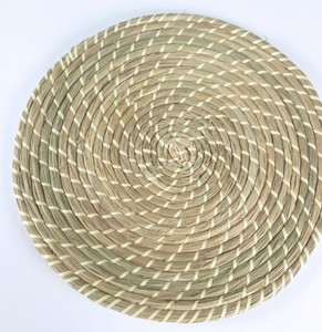 Hands Round Handwoven Natural Seagrass <b>Coasters</b>, Natural <b>Woven</b> Seaweed Tea Cups, 100% Natural Sustainable Jute Ropes - Product Image 6