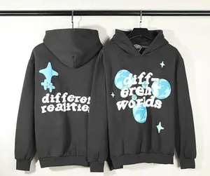 Özel tasarımlar ve Logo Hoodies abd moda giyer kış puf baskı kapşonlu en kaliteli OEM üretici Hoodies Mens için