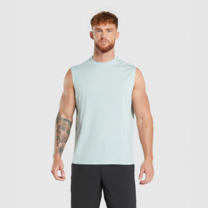 Débardeur de sport uni pour homme, en polyester, respirant, col rond, ample et décontracté, pour la course et le basketball - Product Image 2