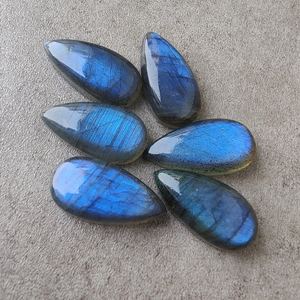 สร้อยคอลาบราดอไรต์ธรรมชาติจากมาดากัสการ์ขนาด4x6มม. ถึง20x30มม. ปรับขนาดให้เรียบอัญมณีทรงหลวมสำหรับทำมือ - Product Image 2