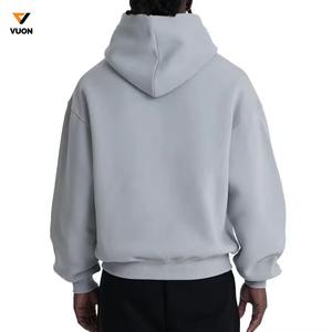 Venta al por mayor de los hombres de la mejor calidad Boxy Fit Sudaderas Unisex Sudaderas con capucha de lana de impresión personalizada de gran tamaño Hombres Hip Hop Sudaderas con capucha - Product Image 4