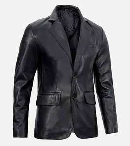 Chaqueta de Cuero Estilo Piel de Oveja 2026, Invierno, Lisa, Teñida, OEM, Chaqueta de Cuero, Cortavientos, Solapa con Muescas, Informal de Negocios y para Motocicleta - Product Image 3