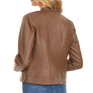 Chaqueta Bomber de Piel de Oveja Genuina para Mujer con Relleno de Algodón, Estilo Western con Flecos, Diseño Invernal - Product Image 2