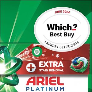 Cápsulas de Detergente para Ropa Ariel Platinum PODS, 104 Lavados (52 x 2) – Eliminación Extra de Manchas, Elimina Manchas Secas de 7 Días - Product Image 1