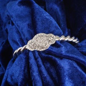 Pulsera de tenis trenzada de doble alambre de filigrana de plata de ley 925 Erzurum con gemas, accesorio de moda - Product Image 1