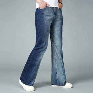 Custom <b>Men's</b> Fashionable <b>High</b> <b>Waist</b> Baggy Oversized Denim <b>Jeans</b> Washed Pockets Breathable <b>Jeans</b> Pants - Product Image 3