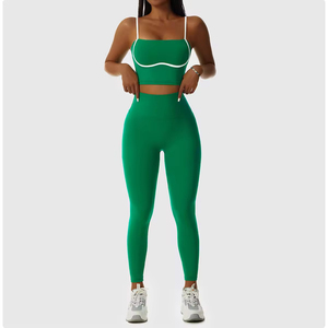 Lupin Felt, pantalones de Yoga deportivos sin costuras con etiqueta personalizada para mujer, cintura alta, Control de barriga, mallas de entrenamiento físico, levantamiento de glúteos, Verano - Product Image 2