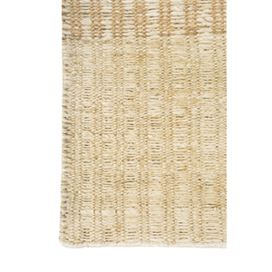 พรมปูพื้น Nomadic Threads รุ่น PDJT-750 สีงาช้าง ทอแบบเรียบ ทำจากปอกระเจาและป่าน ลายเรขาคณิต รูปทรงสี่เหลี่ยมผืนผ้า เหมาะสำหรับห้องโถง ห้องนั่งเล่น ห้องนอน ใช้ในบ้าน - Product Image 4