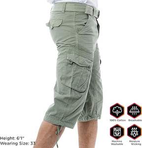 2024 Summer <b>Men's</b> High Street Cotton Shorts Best Selling Wholesale Customizable Size New Arrival Customizable Size Shorts Summer - Product Image 2