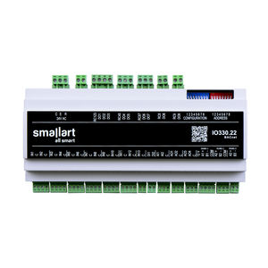 Module d'extension d'entrée/sortie Smallart IO330, autres canaux, 24V AC, BACnet MS/TP, dispositif de contrôle sur rail DIN - Product Image 1