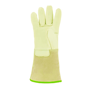 Gants de sécurité anti-coupure en cuir lisse de qualité professionnelle à usage général KEEM BROTHERS pour la construction - Product Image 3