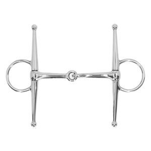 Bocados de entrenamiento para caballos de alta resistencia, de acero inoxidable, con boquilla lisa, para uso diario, personalizables al por mayor, con mordaza completa. - Product Image 1