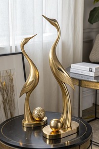 Figuritas de Arte de aluminio modernas Esculturas decorativas únicas Artesanía de metal ecológica y a prueba de óxido - Product Image 3