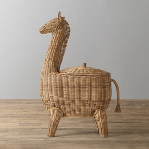 Panier de rangement en rotin écologique, paniers de haute qualité, décoration et organisation de chambre d'enfant - Product Image 6