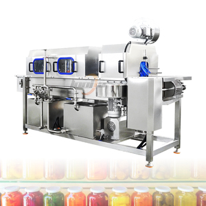 Lavadora de latas de alta presión de 500-1500 piezas/hora, máquina de enjuague por aire para latas, máquina de lavado de latas, máquina de envasado de zumos - Product Image 1