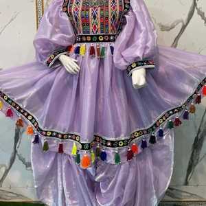Vestido Afgano Kutchi para Mujer, Venta Caliente 2025, Alta Calidad, Transpirable, Encaje, Bordado Vintage, Servicio OEM Personalizable, Mejor Precio - Product Image 2